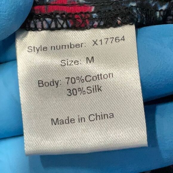 Xirena Iris Skirt Cotton Silk Lightweight Purple Floral Pockets Size Medium - Picture 6 of 10